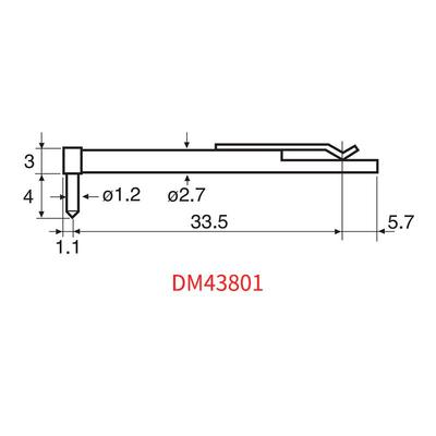 日本ACCRETECH东京精密高精度粗糙度仪专用测针轮廓仪测针DM43801