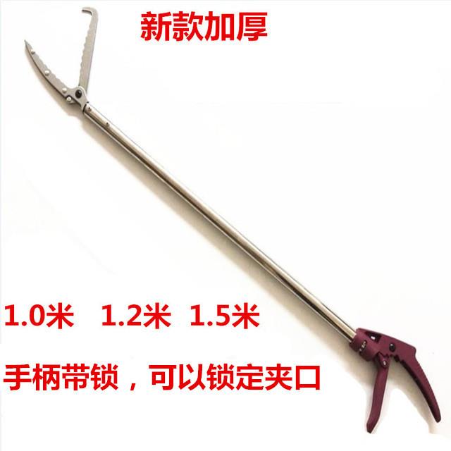 2米1.5米不锈钢夹子黄鳝鱼钳子钩养蛇神器加长钳抓泥鳅赶海螃蟹