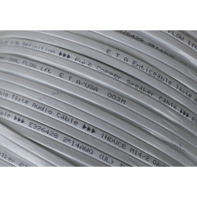 。原装美国 ETA音乐盛宴 发烧扁平 编织纯 铜喇叭线 HI-FI音箱线