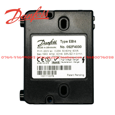 。danfoss丹麦丹佛斯燃油点火器高压包 TypeEBI4 052F4030 15KV双