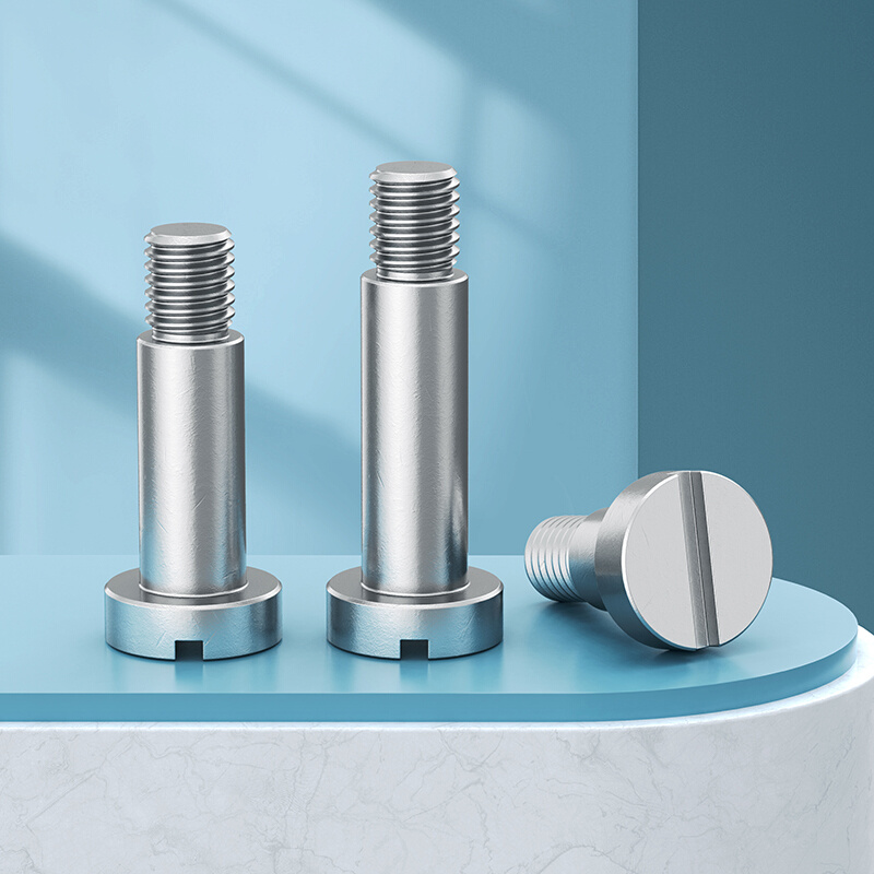 。304不锈钢轴肩台阶螺丝一字槽塞打螺钉限位螺栓m2m2.5m3m4m5m6m