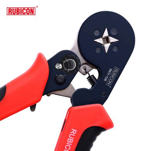 RUBICON罗宾汉欧规端子压线钳四边管型护套端子棘轮压接钳RKY-126