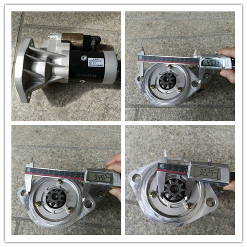 。4BG1-TABGC-03-C2 QDJ1321起动马达 9齿 12v 50菱马达 4JB1 4JA