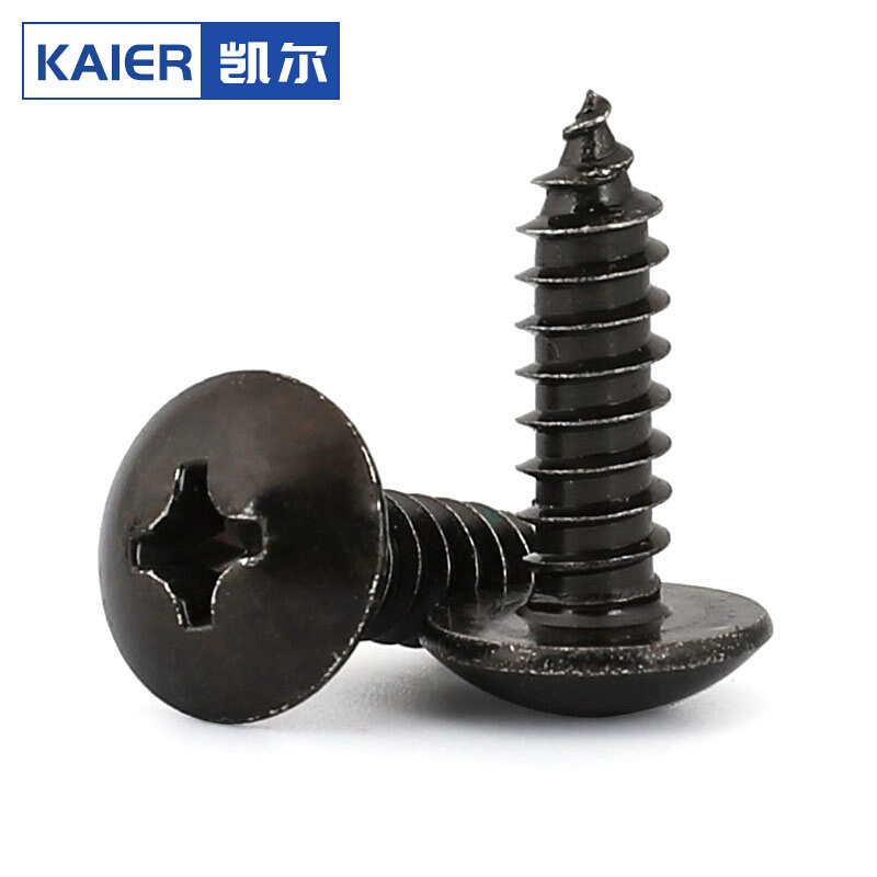 。黑色304不锈钢TA十字大扁头自攻螺丝钉 M3.5 M3M4M5M6*20x25x30