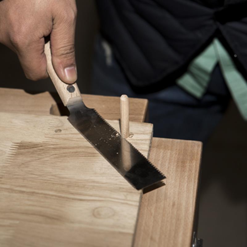 459-日本锯进口玉鸟木工锯子双刃锯细硬木手工制榫锯切割手锯