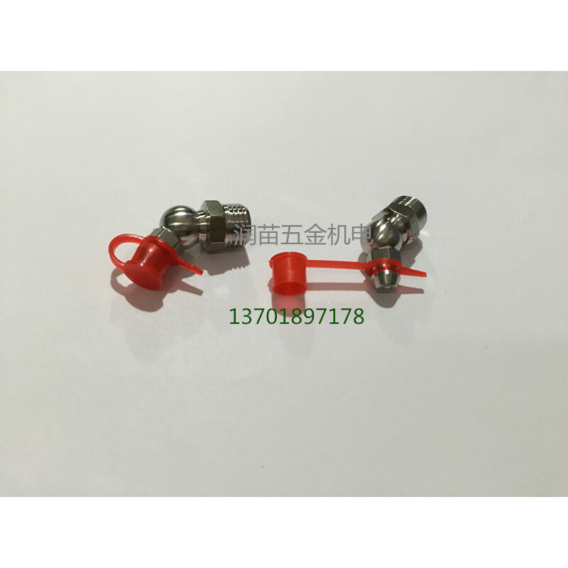 。不锈钢弯油嘴JB7940.2压注式油杯油咀M6M8M10 45度90度黄油嘴油
