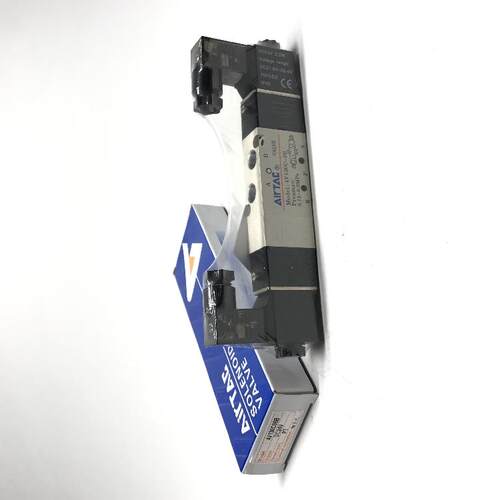 原装正品亚德客4V130C-06B双电控线圈中封停顿三位五通电磁气控阀