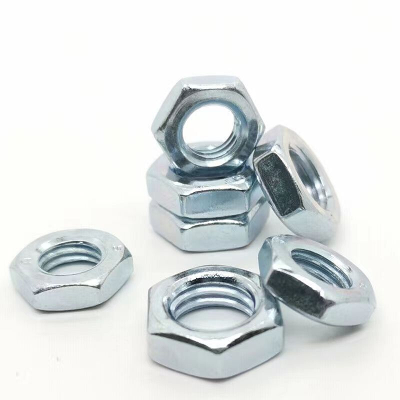 。GB54镀锌细幼标准牙丝扣外六角螺母帽M8M10M12M14M16M20M22M30M