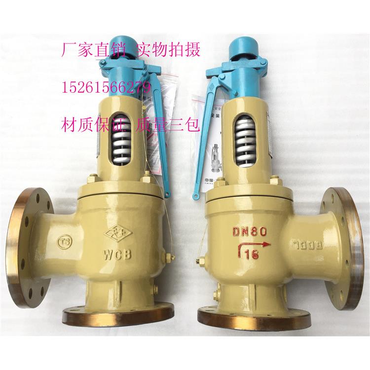 A48H-16C铸钢法兰安全阀DN15-200手柄弹簧蒸汽锅炉安全阀天正品牌