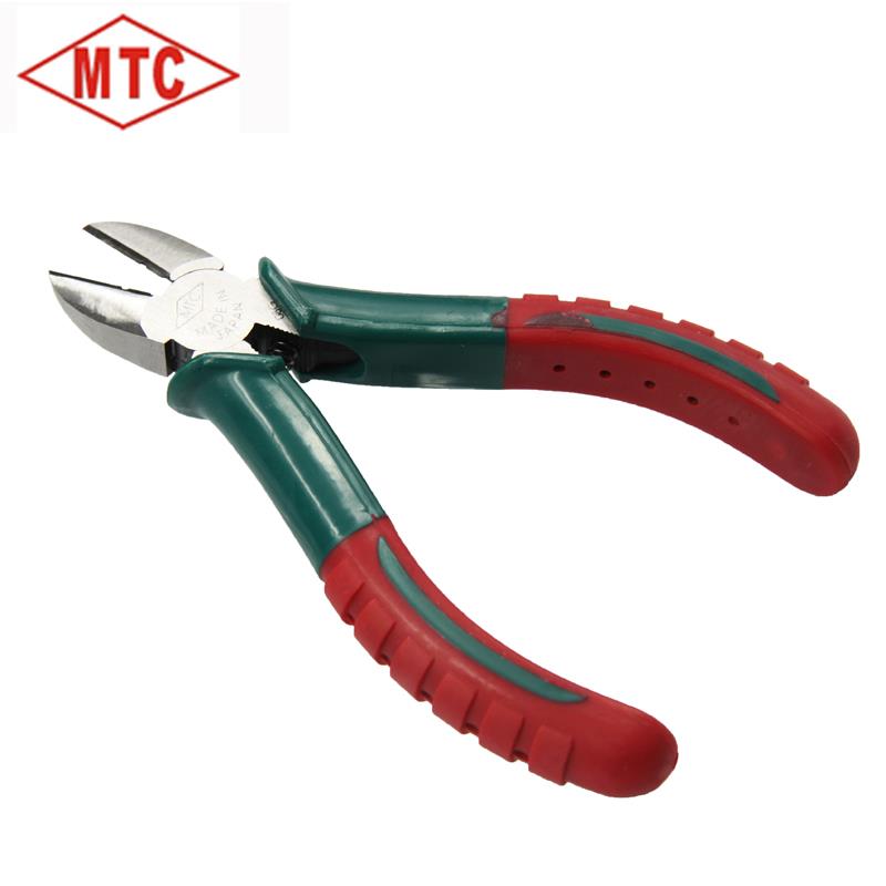 日本MTC原装进口防滑斜口钳斜嘴钳电工钳子加硬超硬头MTC-E25 26