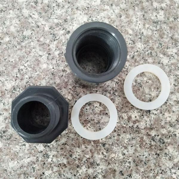 三厘鱼缸防水接头上下水管件 常规平头内外牙直接 上下水连接件 S