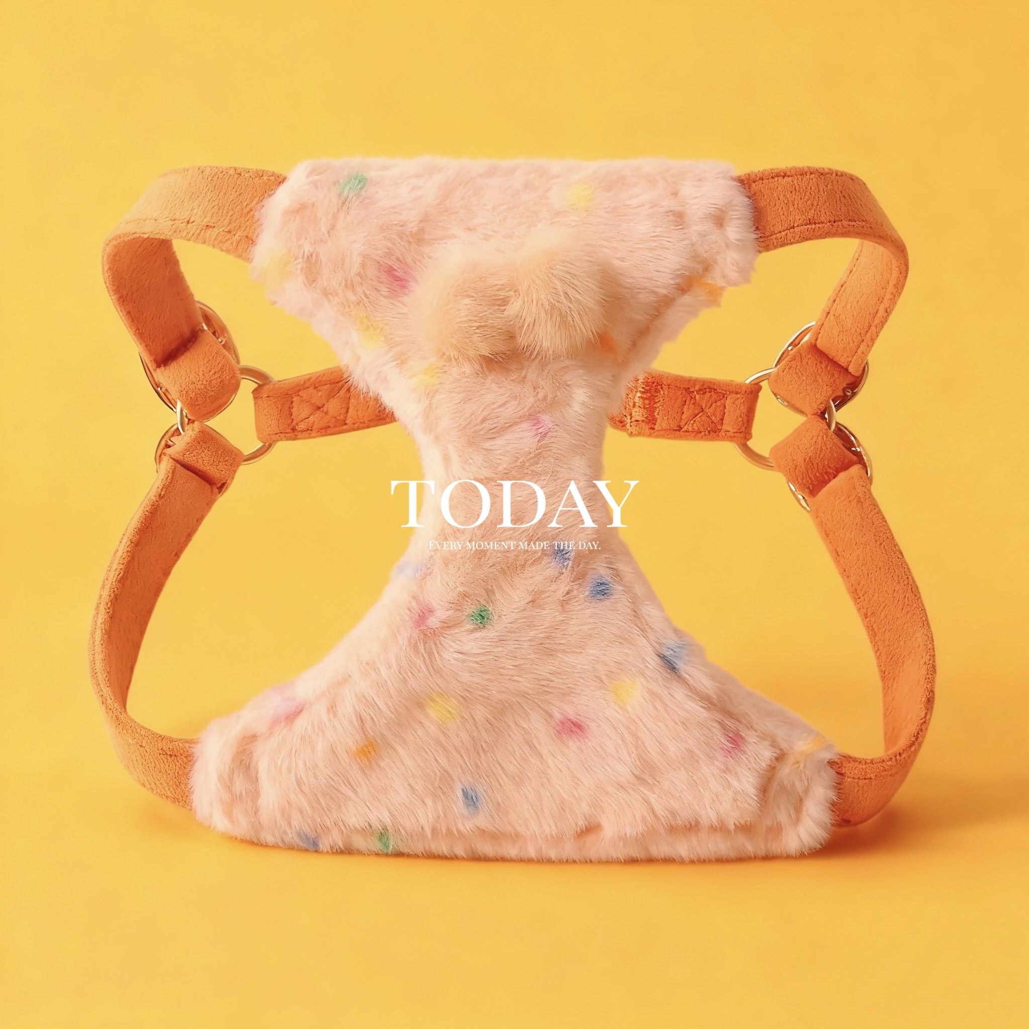 狗狗牵引绳羊羔绒仿兔绒背心