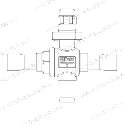 Castel卡士妥三通球阀6690E/13,带ODS铜接头