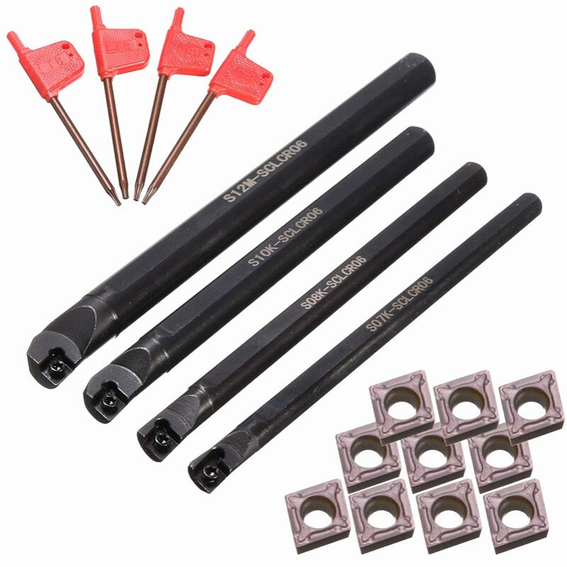 螺钉式数控内孔镗刀杆S07K S08KS10K S12M-SCLCR06 +10粒CCMT0602