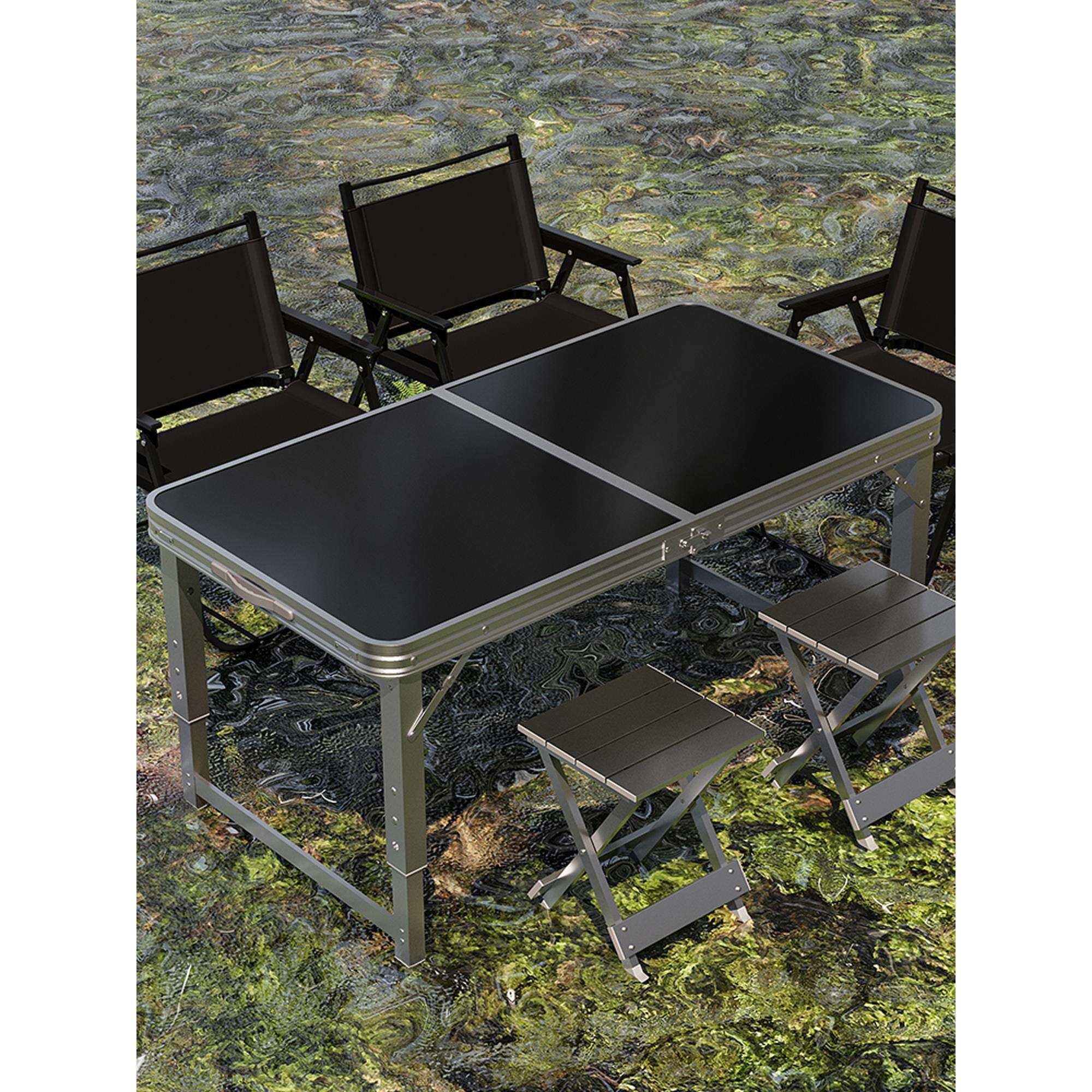 户外折叠桌便携式露营桌椅野餐桌烧烤桌简易可升降摆摊桌子长方形