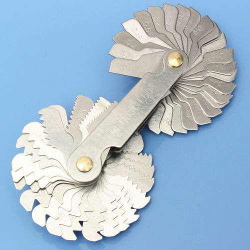 4件套55加60°中心规 量规 计量器具60度全美制51PC螺纹牙规