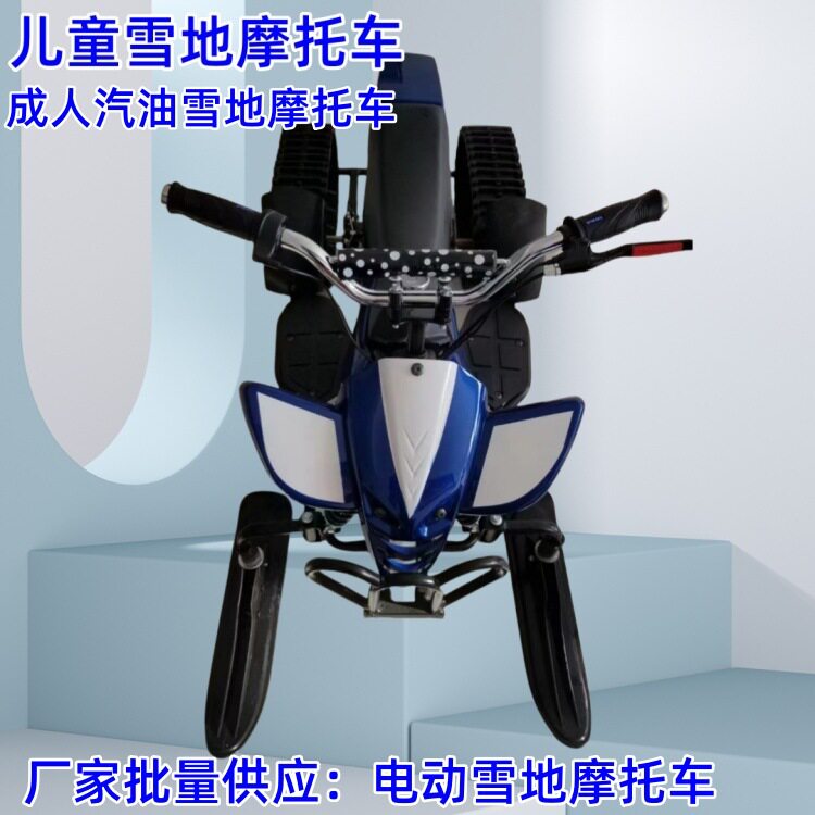俄出口电动雪地摩托车 儿童雪地游乐小摩托 汽油成人雪地摩托车
