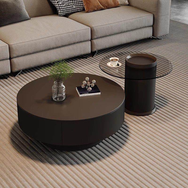 拉车套罩家用茶几客厅新款圆形岩板2025高级置物大轻奢现代简约小,电子元器件市场,LED反光杯,淘宝优惠券,粉丝福利购,淘宝优惠卷