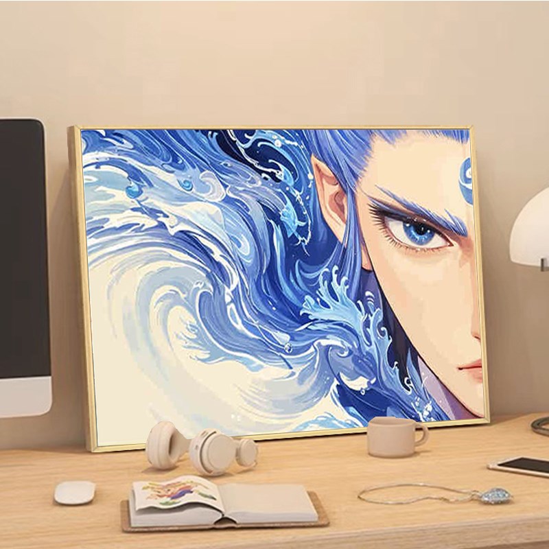 钻石画2025年新款敖丙卡通画手工5d点贴满钻P刺绣十字绣客厅装饰图片
