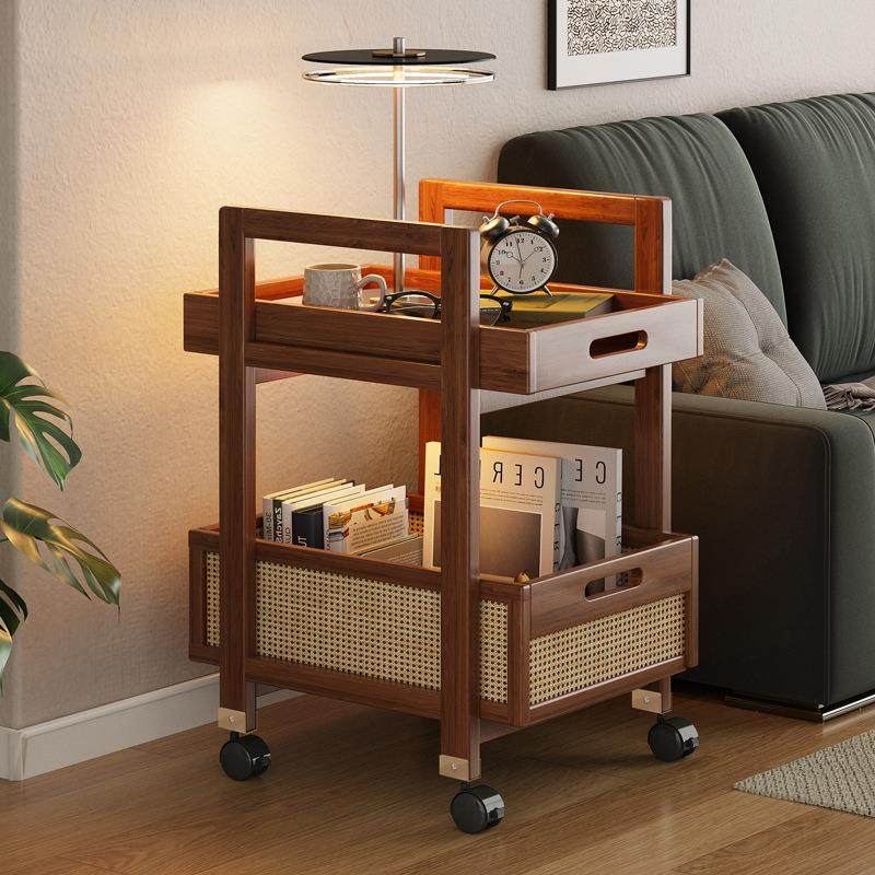 拉车套罩小推车置物架客厅卧室移动茶几沙发边柜编藤家用多功能边,厨房/烹饪用具,调料置物架,淘宝优惠券,粉丝福利购,淘宝优惠卷