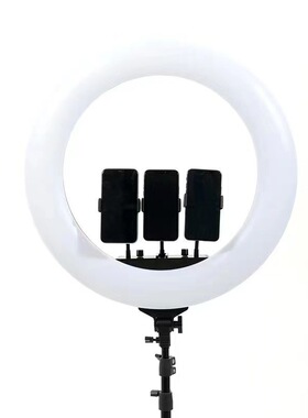 LED手机直播补光灯RL21RL18AL21三机位落地环形美颜灯可调光超亮