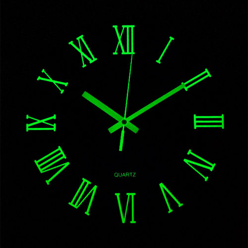 现代简约MDF木质挂钟创意夜光西班牙北欧复古木钟客厅墙挂表钟表