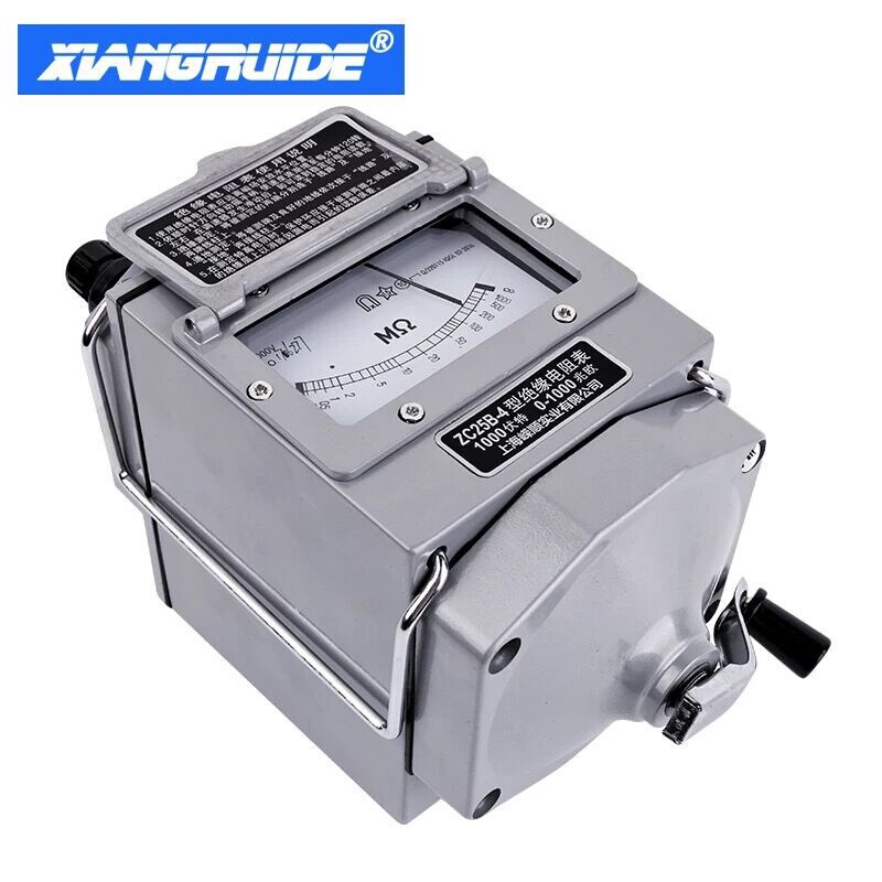 南京祥瑞德兆欧表ZC25B-3铝壳手摇摇表1000V高压绝缘电阻表欧姆表