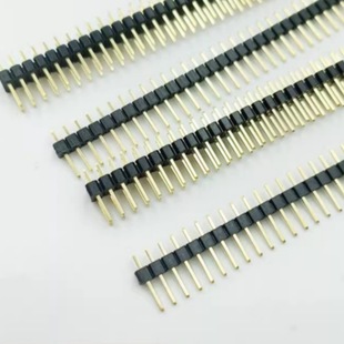 2.54mm间距单排1 40P直铜针仿金假金针长11.4 40P直铜针仿金双排2