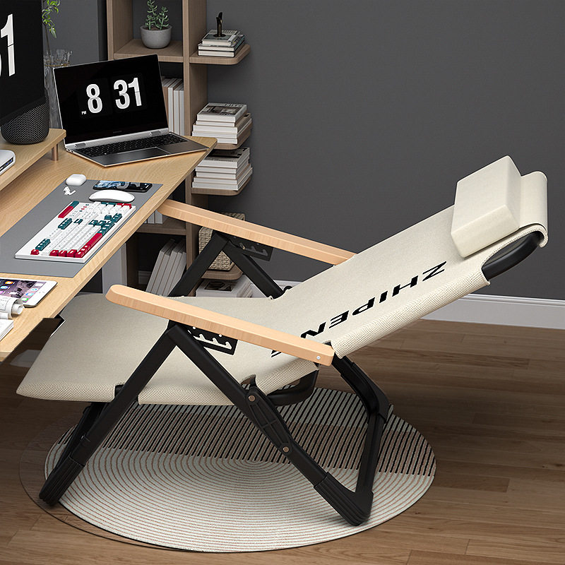 源头躺椅折叠午休懒人可坐可躺午睡两用床办公室靠背家用户外海狗