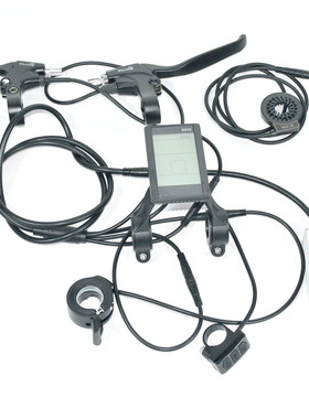 自行车改电动助力车用SW830仪表配36/48V22A控制器500w电机防水