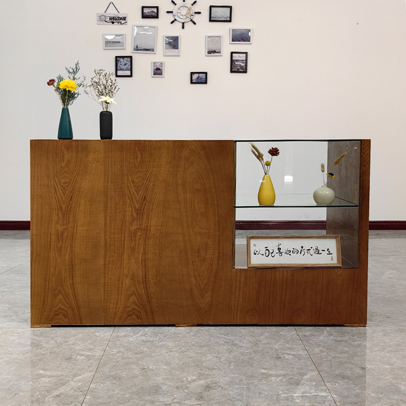 服装店收银台中岛台展示桌储物柜烤漆装饰品柜摆件展台陈列展示台