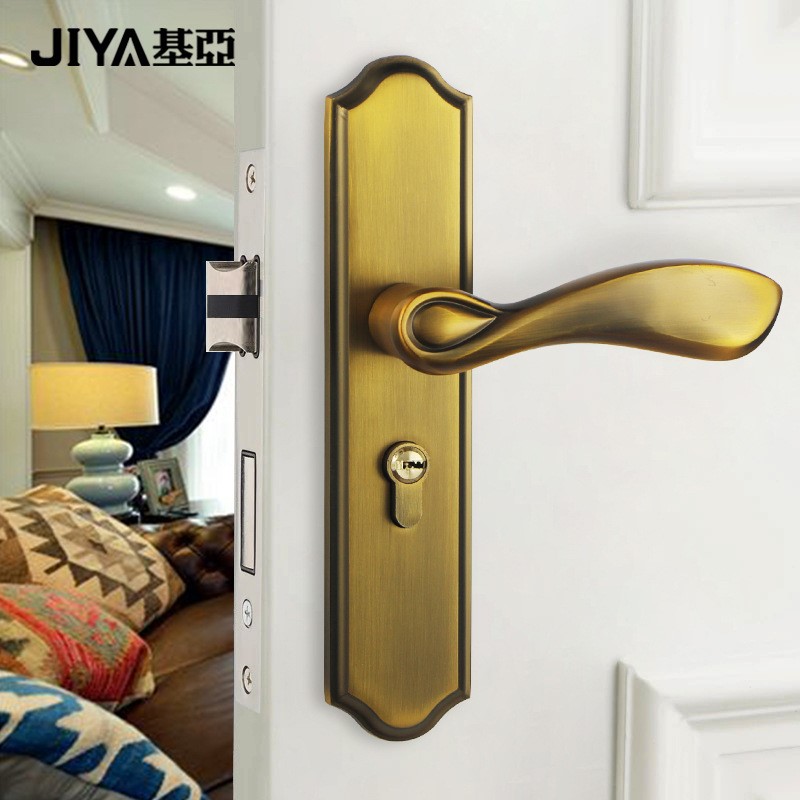 基亚现代室内门锁卧室实木门锁家用静音房门锁手把通用型执手锁具