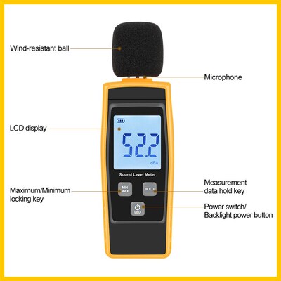 Digitbal sound level meter DB Meters noise tester in decibel