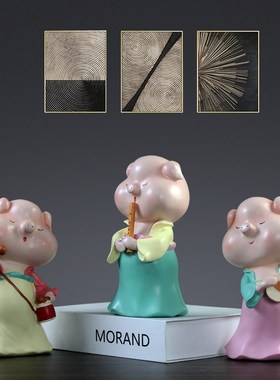 北欧inas创意小摆件猪家居装饰品客厅书房儿童房橱窗摆设闺蜜礼物