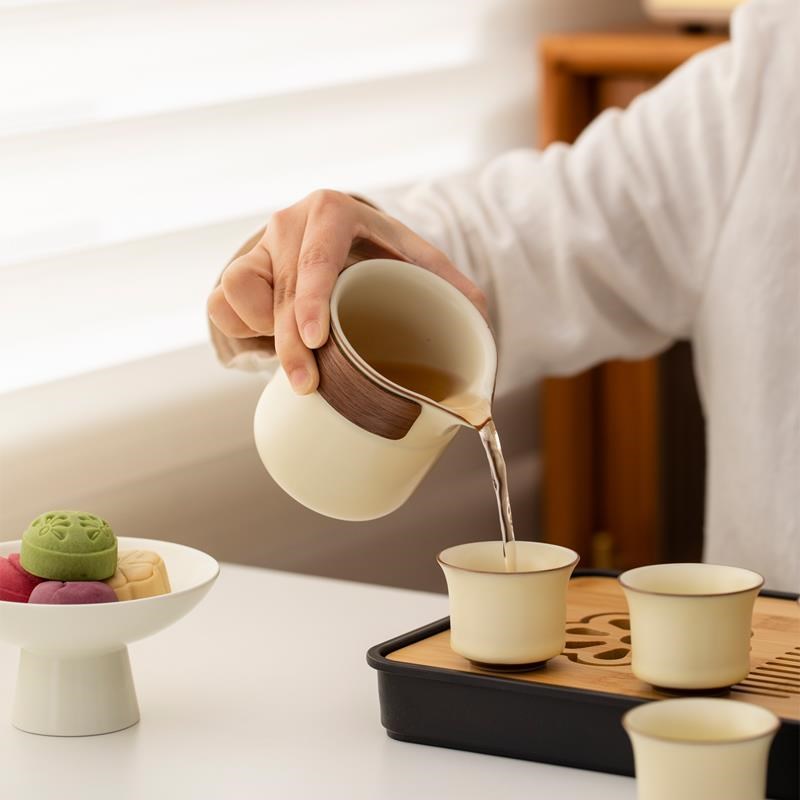 9LA3一品仟堂便携式茶具旅行套装中式快客T杯汝窑尼耳茶具