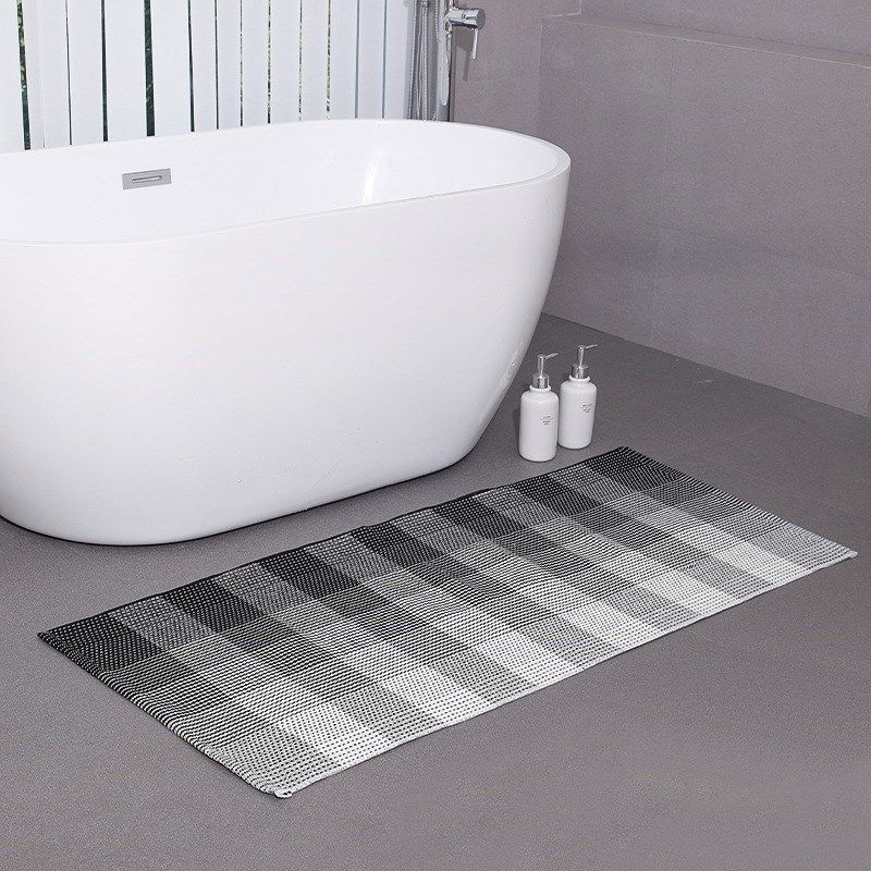 渐变灰/黑卧室床边毯客厅地毯棉线G编织色织简约入户门垫地垫,居家布艺,地毯,淘宝优惠券,粉丝福利购,淘宝优惠卷