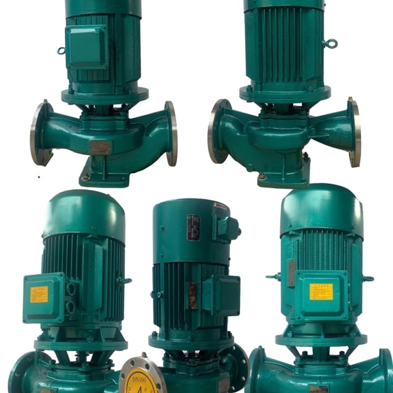 GDD100-g200泵4KW大流量低扬程立式管道增压泵 四级电机空调泵
