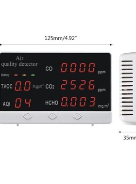 Indoor Outdoor Air Quality MonAitor CO/HCHO/TVOC Tester CO2