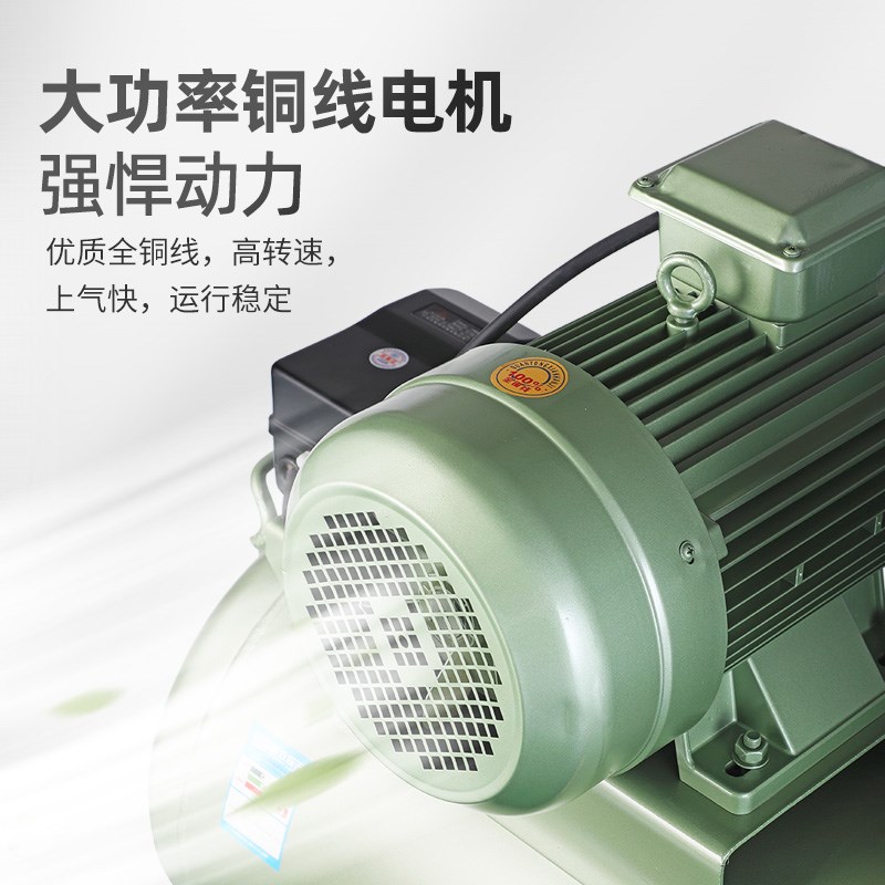 岭鑫工业38f0V空压机木工高压打气泵汽修空气压缩机大型皮带式220