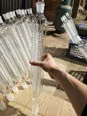 单双层玻璃反应釜蛇形冷凝管玻璃回流冷凝器5L10L20L30VL0L100L