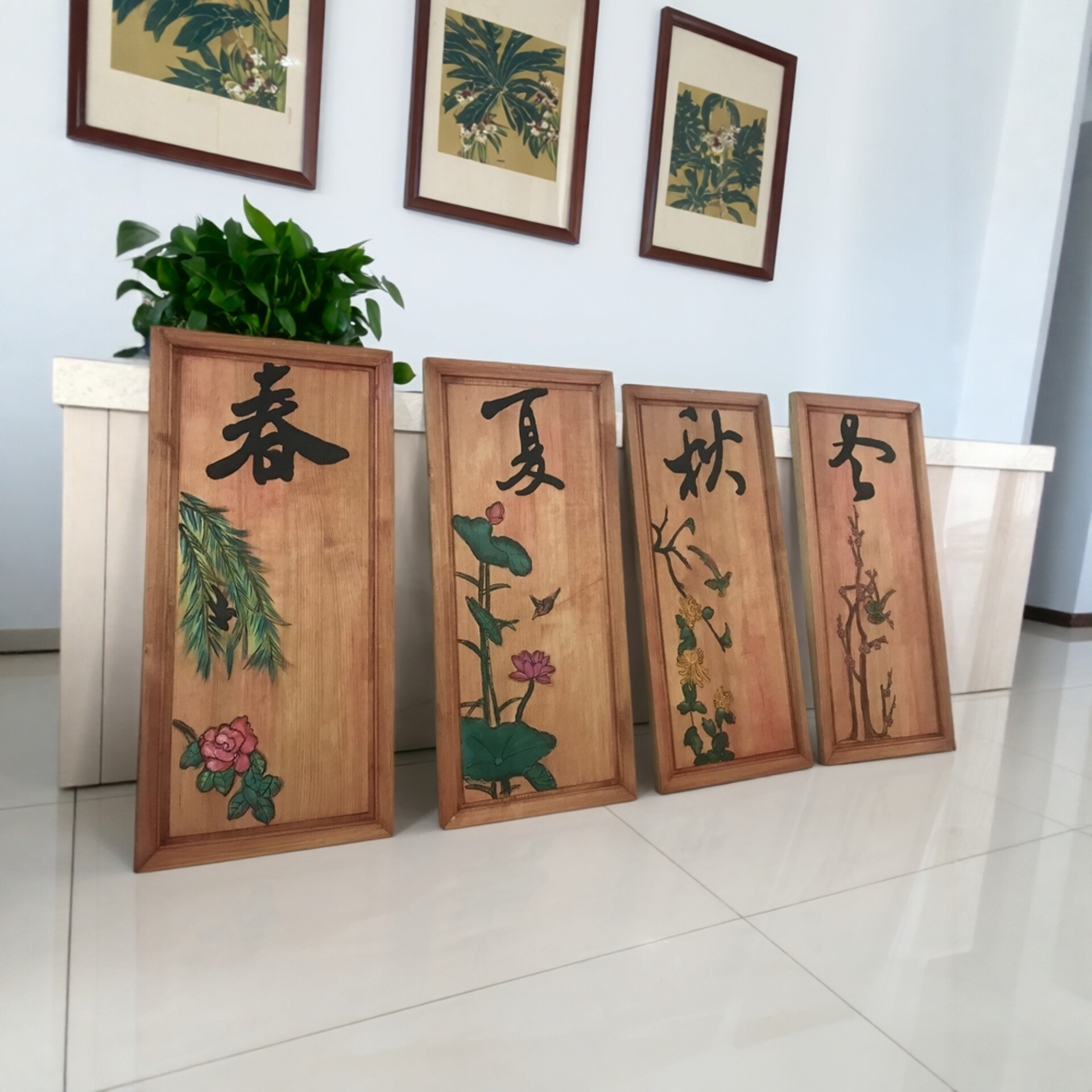 云南东巴木雕工艺礼品挂件