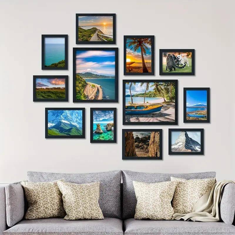 跨境组合相框12件套墙面装饰挂墙摆台相框多造型6寸7寸10寸相框