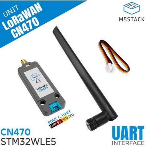 M5Stack LoRaWAN CN470频段通讯模块 STM32WLE5 支持P2P通信
