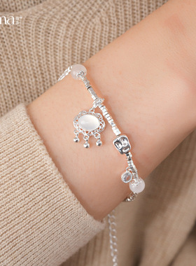 新中式碎银平安锁手链