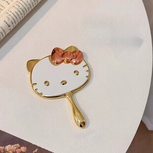 可爱小镜子化妆镜便携女生随身迷你立体折叠补妆镜学生手持镜桌面