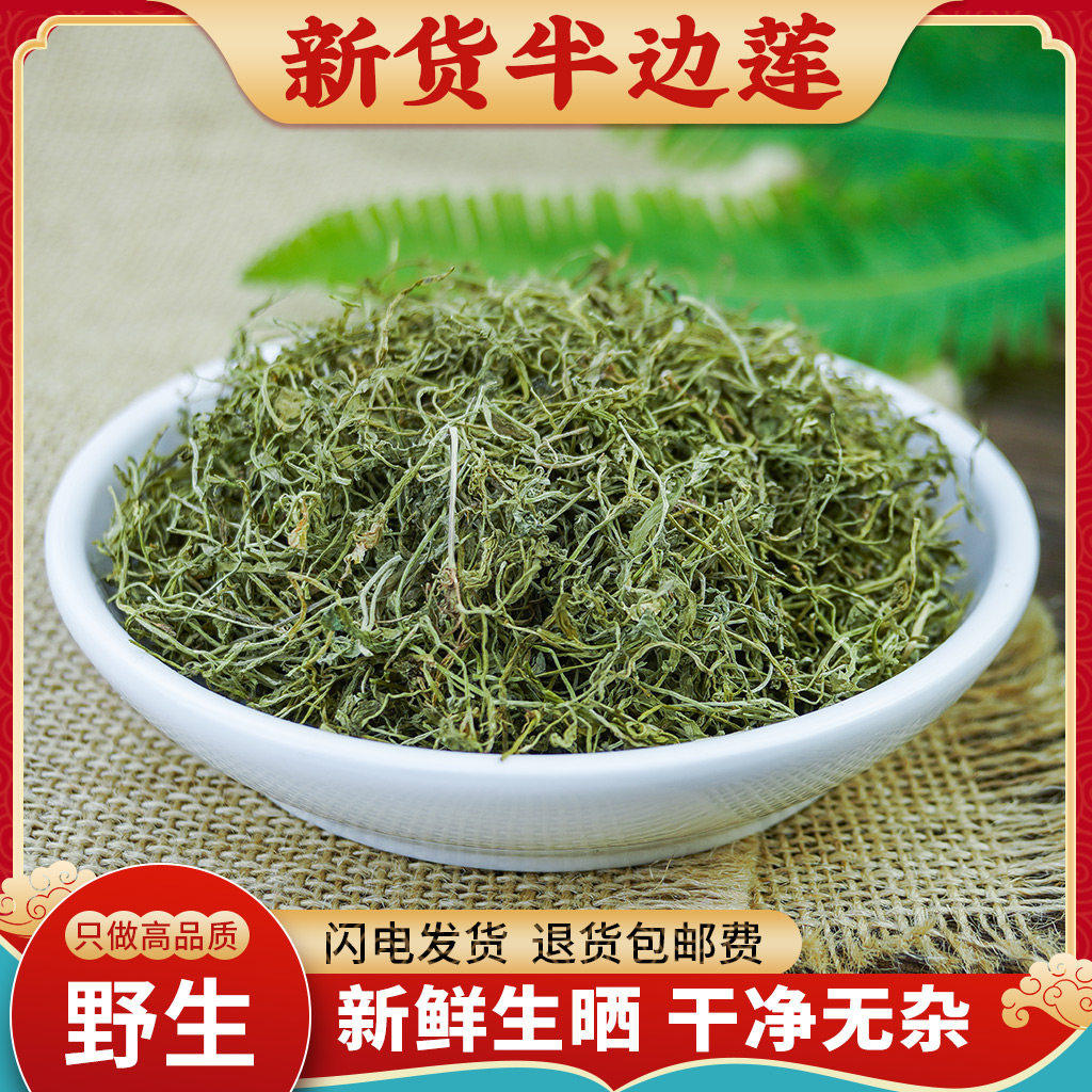 半边莲中药材500g野生半边连草药新鲜干货瓜仁草急解索细米草正品