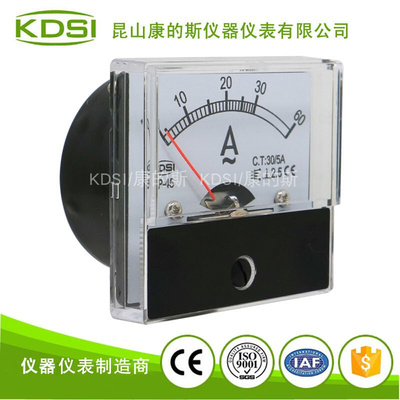 。KDSI/康的斯 低电流测量指针式电表BP-45 AC30/5A双倍过载电流