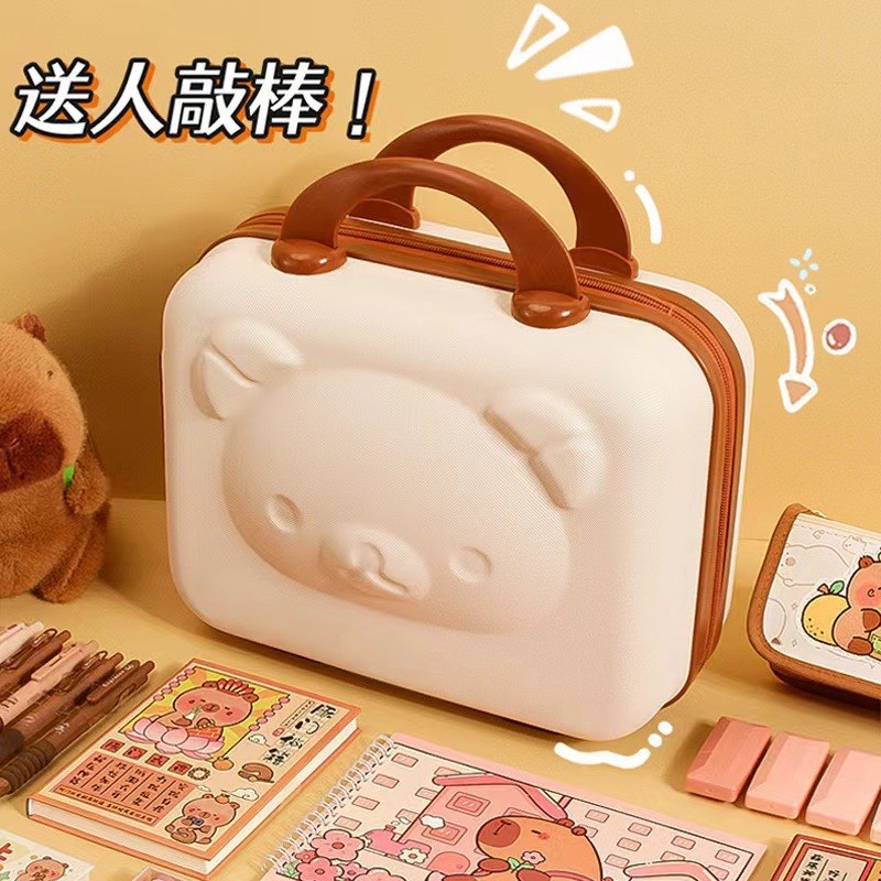 密码箱14寸手提箱行李箱卡通结婚伴手礼收纳储物卡通Z化妆箱PP
