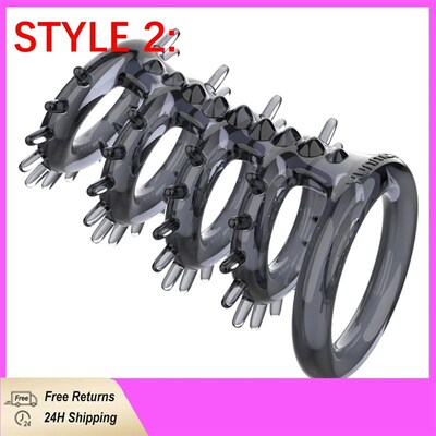 Silicone Penis Ring Adult Men Ejaculation DeSlay Dick Cock