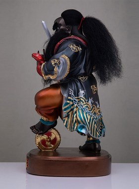 12/16/19寸k坐法主公站张圣法主圣君张公都天圣君爷树脂神像摆件